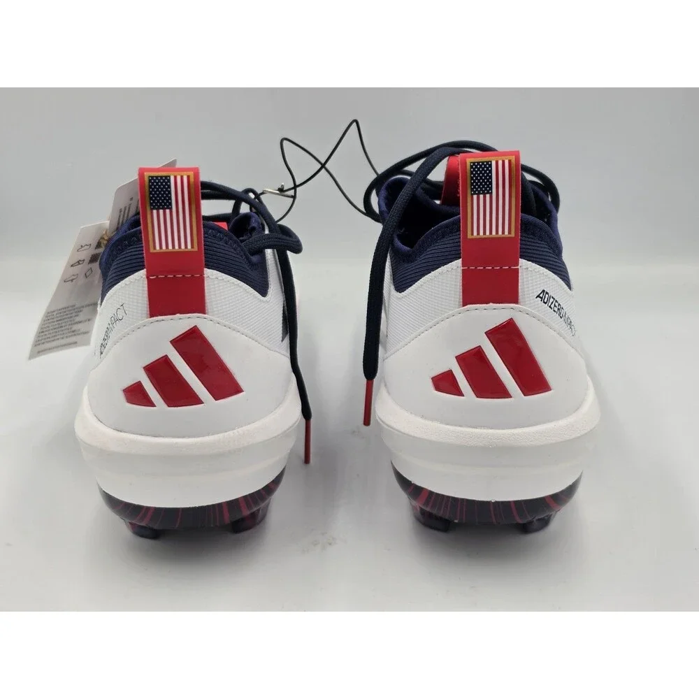 adidas Adizero Impact TPU 2.0 USA Baseball Cleats Red White Blue Men's Size 11